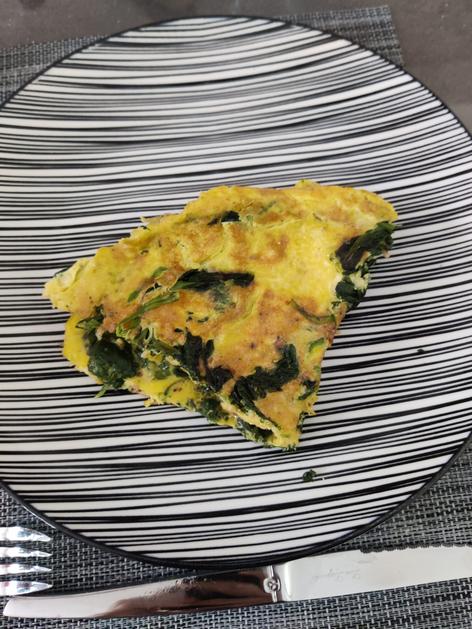 Omelette aux Epinards